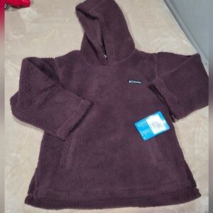 Columbia  Hooded  Pullover - Plum 6 Girl